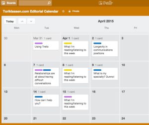 trello calendar view