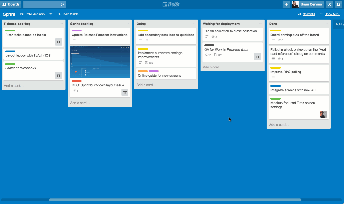 stand upright trello