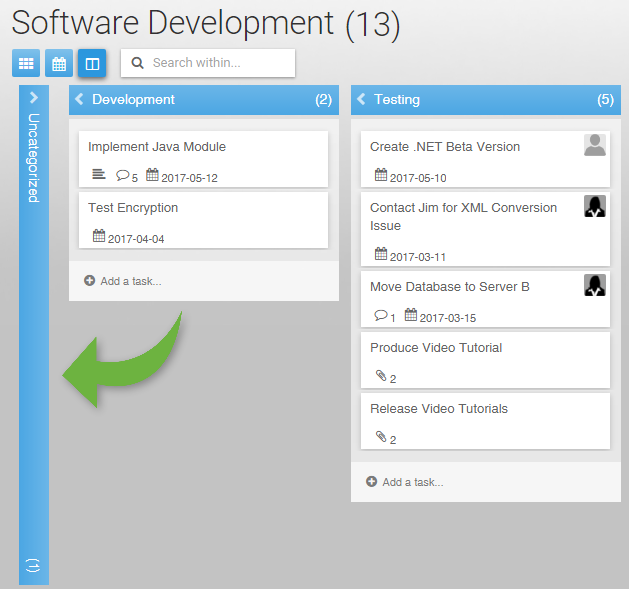 Trello List Expand/Collapse