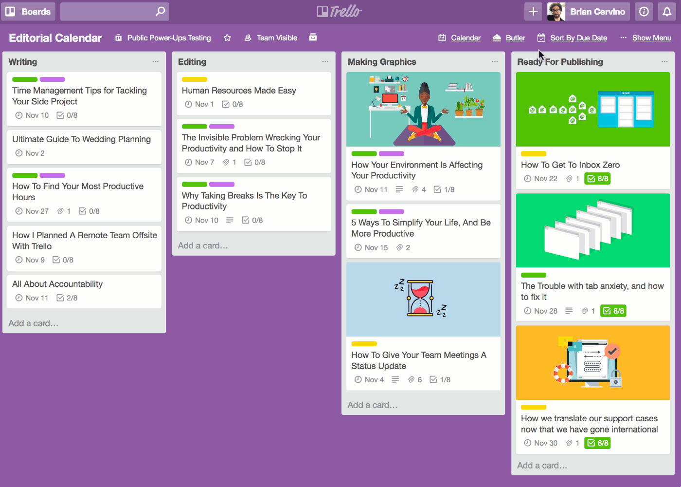 trello butler board