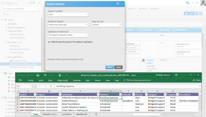 Easily Export Asana Tasks to Excel and CSV Easily Export Asana Tasks to Excel and CSV